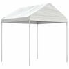 vidaXL Pavillon mit Dach Wei&szlig; 4,46x2,28x2,69 m Polyethylen