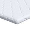 vidaXL Kokosnuss Topper Wei&szlig; 140 x 200 cm Jacquard-Stoff