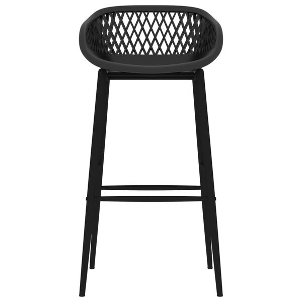 vidaXL Barhocker 2 Stk. Schwarz