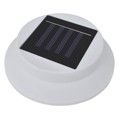 vidaXL Solar-Außenleuchten für Zaun 12 Stk. LED Weiß