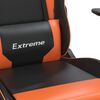 vidaXL Gaming-Stuhl Schwarz und Orange Kunstleder