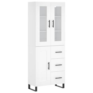 vidaXL Highboard Wei&szlig; 69,5x34x180 cm Holzwerkstoff