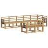 vidaXL Outdoor-Sofagarnitur 8 pcs Wei&szlig; Massivholz Akazie