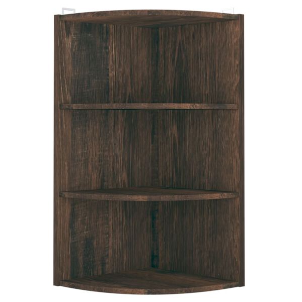 vidaXL Wand-Eckregal R&auml;uchereiche 30x31,5x60 cm Holzwerkstoff
