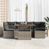 vidaXL Garten-Sofa-Set mit Kissen 7 pcs Grau