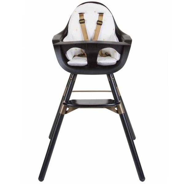 CHILDHOME Hochstuhl-Sitzkissen Evolu Goldene Tupfer CHEVOSCGD