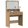 vidaXL Schminktisch Artisan-Eiche 80 x 41 x 134,5 cm Holzwerkstoff