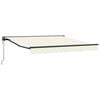 vidaXL Einziehbare Markise Creme 300 x 250 cm Aluminium und Stoff