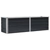 vidaXL Garten-Hochbeet Anthrazit 160 x 40 x 45 cm Verzinkter Stahl