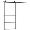 vidaXL Schiebetür mit Beschlag 90x205 cm ESG-Glas & Aluminium