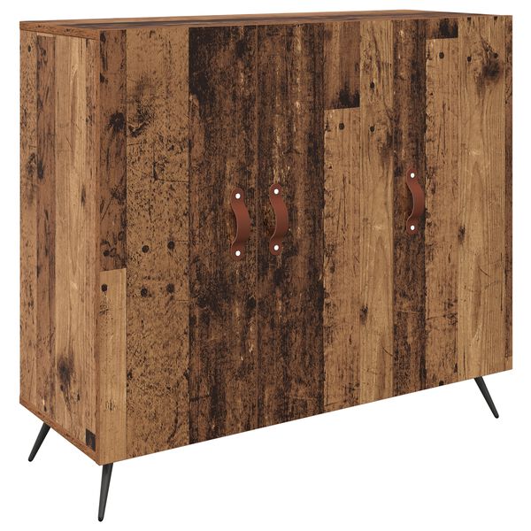 vidaXL Sideboard Altholz 89,5 x 34 x 80 cm Holzwerkstoff