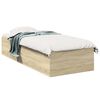vidaXL Bodenbettgestell Sonoma-Eiche 80 x 200 cm Holzwerkstoff
