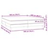 vidaXL Boxspringbett mit Matratze Rosa 180x220 cm Samt