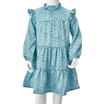 Kinderkleid mit Langen Ärmeln Blau 92