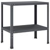 vidaXL Pflanztisch 60 x 50 x 80 cm Pulverbeschichteter Stahl Anthrazit