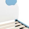 vidaXL Kinderbettgestell mit Kopfteil mit Kopfteil Blau 70 x 140 cm PU