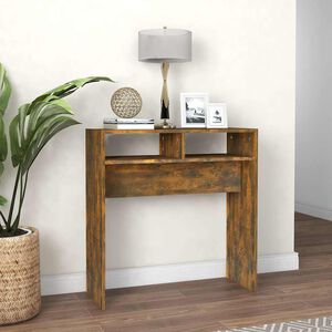 vidaXL Konsolentisch R&auml;uchereiche 78x30x80 cm Holzwerkstoff