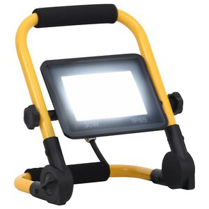 vidaXL LED-Fluter mit Handgriff 30 W Kaltwei&szlig;