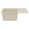 vidaXL Waschbecken Beige 620 x 500 mm 80% Quarz und 20% Harz