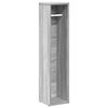vidaXL Badezimmerschrank mit Rollenhalter Grau Sonoma 20,5x20x90 cm