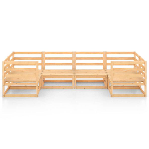 vidaXL 6-tlg. Garten-Lounge-Set Massivholz Kiefer