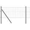 vidaXL Bodenmontierter Euro-Zaun 10 x 0,6 m PVC-beschichteter Stahl