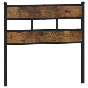 vidaXL Ersatz-Kopfteil R&auml;uchereiche 75 cm Eisen und Holzwerkstoff