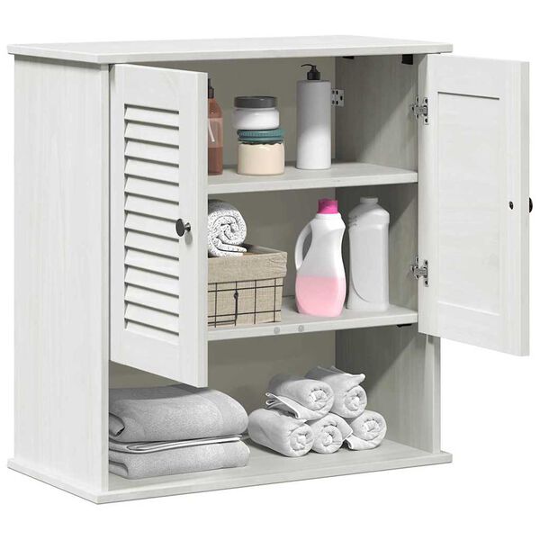 vidaXL Badezimmerschrank VIGO Wei&szlig; und Antikwei&szlig; 67,5 x 34 x 71,5 cm