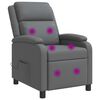 vidaXL Massage Relaxsessel Grau Kunstleder