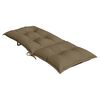 vidaXL Hochlehner-Auflagen 4 Stk. Melange Taupe 120x50x7 cm Stoff
