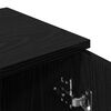 vidaXL Sideboard 2 pcs Schwarz Eichen-Optik 30 x 30 x 70 cm