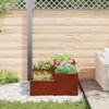 vidaXL Gartenblumentopf Rostig 100 x 100 x 48 cm Wetterfeststahl