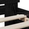 vidaXL Bettrahmen Schwarz Eichen-Optik 90 x 200 cm Holzwerkstoff