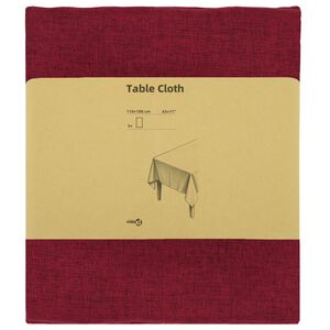 vidaXL Tischdecke 5 stk. Rechteckig Weinrot 110 x 180 cm