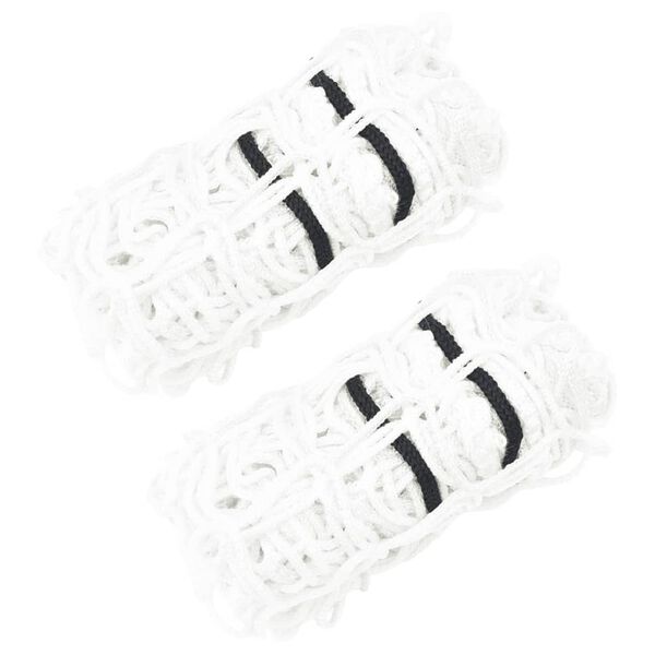 vidaXL Heunetze 2 Stk. Rund Wei&szlig; 100x100 m PP