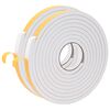 vidaXL Selbstklebendes Schaumstoffband 2 stk. Wei&szlig; 20mm x 5m CR-Schaum