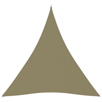 vidaXL Sonnensegel Oxford-Gewebe Dreieckig 5x6x6 m Beige