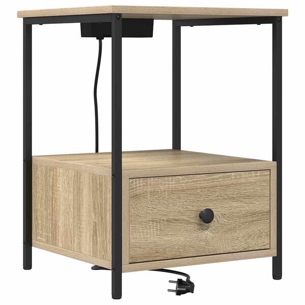 vidaXL Nachttisch Sonoma-Eiche 42 x 41 x 56 cm Holzwerkstoff