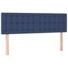vidaXL Boxspringbett mit Matratze Blau 140x200 cm Stoff