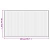 vidaXL Teppich Rechteckig Schwarz 60x100 cm Bambus