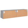 vidaXL TV-Wandschr&auml;nke 2 Stk. Grau Sonoma 60x30x30 cm Holzwerkstoff