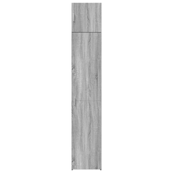 vidaXL Hochschrank Schmal Grau Sonoma 40x42,5x225 cm Holzwerkstoff