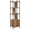 vidaXL B&uuml;cherregal 6 Ebenen 44,5 x 30 x 154,5 cm Holzwerkstoff Altholz