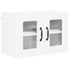 vidaXL Wandglas-Schrank PORTO Wei&szlig; 60 x 31 x 40 cm Holzwerkstoff