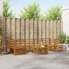 vidaXL Sofagarnituren 8 pcs Natur Massivholz Akazie