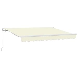 vidaXL Einziehbare Markise Creme 300 x 200 cm Stoff