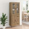vidaXL Highboard Artisan-Eiche 69,5 x 34 x 90 cm Holzwerkstoff