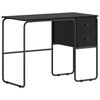 vidaXL Schreibtisch mit Stauraum Schwarz Eichen-Optik 100 x 50 x 75 cm