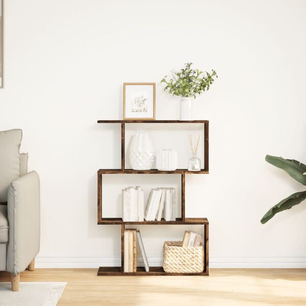 vidaXL Raumteiler-B&uuml;cherregal 3 F&auml;cher R&auml;uchereiche 70x24x97 cm