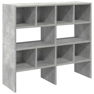 vidaXL Schuhregale 2 Stk. Stapelbar Betongrau 89,5x30x40 cm